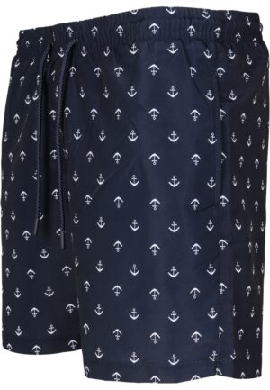 Plavky Urban Classics Pattern Anchor - navy - Obrázek 6