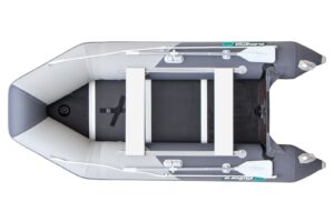 Gladiator AK340 nafukovací člun se skládací dřevěnou podlahou - šedo-šedý - Obrázek 2