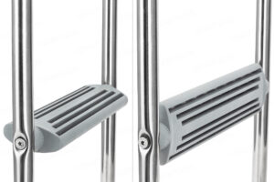 Skládací nerezový žebřík s plošinou pro nafukovací čluny - Obrázek 5