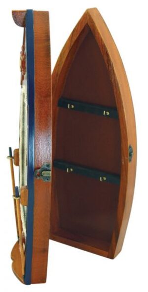 Skříňka na klíče ve tvaru člunu 15,5x39x8,5cm - Obrázek 3