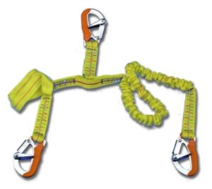 Záchranné lano NIROSTA elastické - 3 karabiny - Obrázek 1