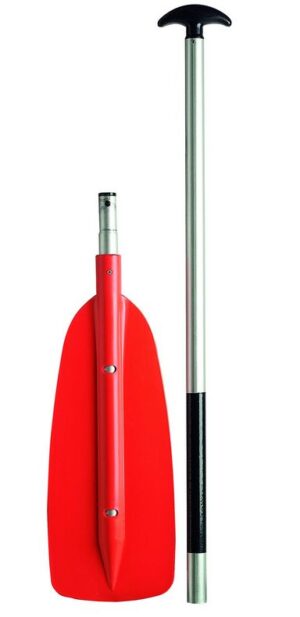 Skládací hliníkové pádlo červené 150 cm, Ø30 mm - Obrázek 1