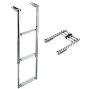 Nerezový teleskopický žebřík 29 cm - 3 schůdky - Obrázek 1