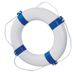 Záchranné kolo 57 x 34 cm - bílo-modré