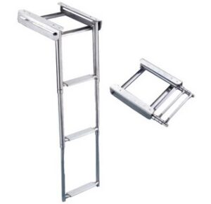 Teleskopický žebřík na platformu - šířka 21cm,4 schůdky - Obrázek 1