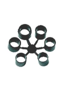 SCOPREGA Sada náhradních adaptérů pro elektrické BRAVO pumpy - barva černá