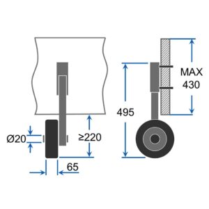 Přepravní kolečka HD200 černo/zelená - Obrázek 6