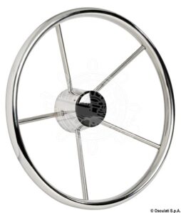 Nerezové kormidlo s hlavicí z černého plastu