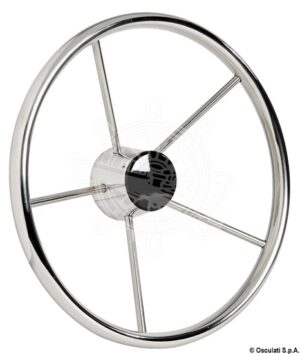 Nerezové kormidlo s hlavicí z černého plastu - Obrázek 1