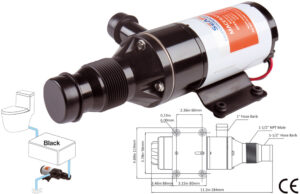 SEAFLO Samonasávací macerátor 43L, 12V - Obrázek 1