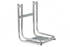 Skládací nerezový žebřík s plošinou pro nafukovací čluny - Obrázek 3