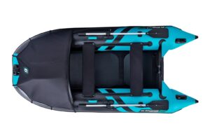 Gladiator Active C330 AD nafukovací člun s vysokotlakou podlahou - černo-tyrkysový - Obrázek 3