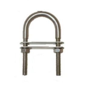 AQUINOX Nerezový U třmen se zesíleným okem a dvěma upínacími deskami