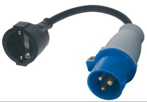 CEE Adaptér samec na Schuko samici - 3 pólový - Obrázek 1