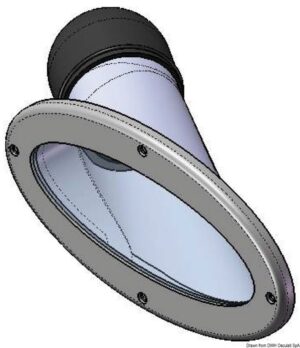 Pár bočních reflektorů s halogenovou žárovkou 12V - nerez - Obrázek 3