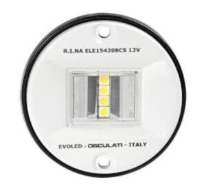 EVOLED koncové navigační světlo s ABS bílým tělem 135° záď - Obrázek 1