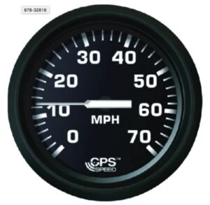 FARIA GPS ukazatel rychlosti 60 MPH - černý číselník v černém rámu - Obrázek 1