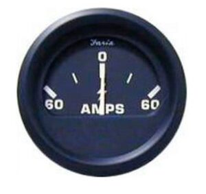 FARIA ampérmetr - černý číselník v černém rámu - Obrázek 1