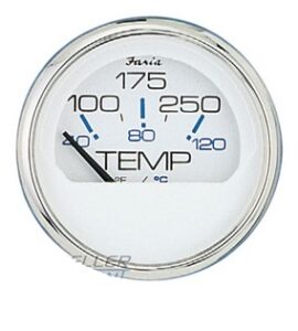 FARIA ukazatel teploty vody - bílý číselník v niro rámu