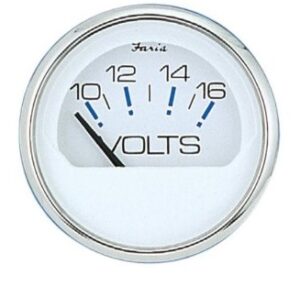 FARIA volmetr - bílý číselník v niro rámu - Obrázek 1