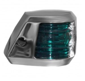 FAROS 7 - Navigační světlo s chromovaným tělem - zelené - Obrázek 1