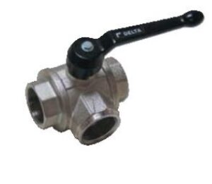 Kulový ventil - třícestný s 1 1/2" závitem - Obrázek 1