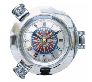 Hodiny s kompasem - lodní okno Φ 14 cm - Obrázek 1