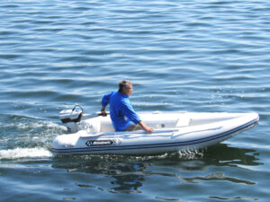 ALLROUNDMARIN YUKON 350-nafukovací člun s nafukovací podlahou šedý - Obrázek 3