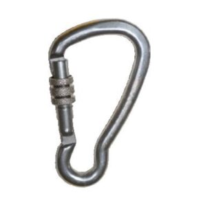 KONG HARNESS Nerezová karabina s pojistkou