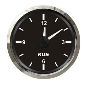 KUS analogové hodiny - černé - Obrázek 1