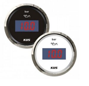 KUS digitální ukazatel tlaku oleje 0-10 bar, černý - Obrázek 1
