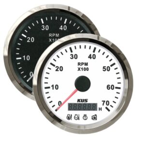 KUS otáčkoměr pro závěs. motor - bílý - Obrázek 1