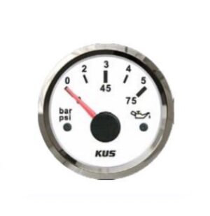 KUS ukazatel tlaku oleje 0-5 bar, bílý - Obrázek 1