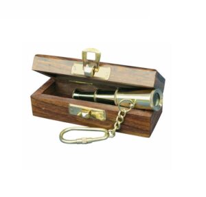 Klíčenka - funkční dalekohled v dřevěné krabici - Obrázek 1