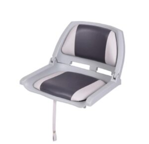Skládací lodní sedadlo s polštáři šedá - Obrázek 1
