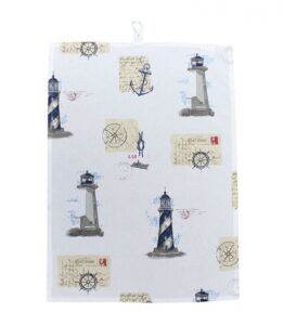 Lodní kuchyňská utěrka s námořním motivem