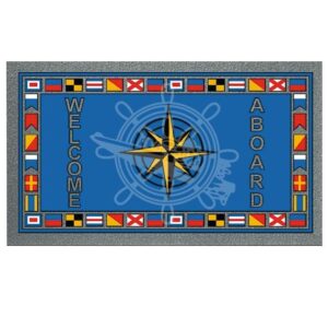 Lodní protiskluzová rohožka s motivem světových stran 500 x 800 mm - Obrázek 1