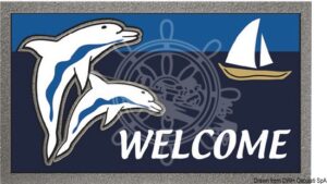 Lodní rohožka s motivem delfínů 400x680 mm - Obrázek 1