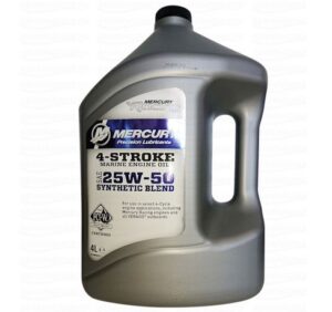 MERCURY Racing 4-Stroke Marine Oil Synthetic Blend 25W-50 - Lodní motorový olej 4-takt- 4L - Obrázek 1