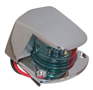 Navigační světlo bicolor - chromované tělo - Obrázek 1