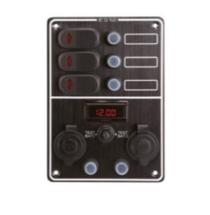Ovládací panel se 3 spínači a digitálním voltmetrem - Obrázek 1