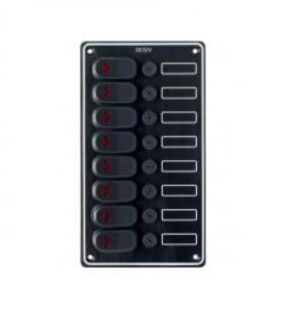 Ovládací panel s 8 spínačmi - 134 x 240 mm - Obrázek 1