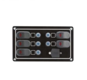 Ovládací panel s 5 spínačmi + USB - Obrázek 1