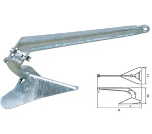 Pozinkovaná kotva "PLOUGH" - 27 kg - Obrázek 1