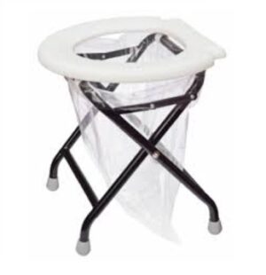 Přenosné skládací WC - bílá deska - Obrázek 1