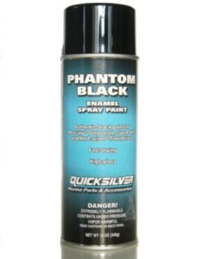 QUICKSILVER PHANTOM BLACK spray paint černý pro lodní motory MERCURY/MERCRUISER - Obrázek 1