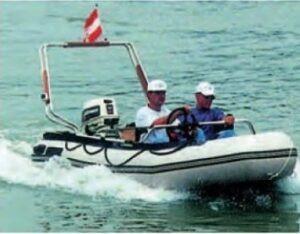 METALFORM rampa nerezová pro čluny s laminátovou podlahou - Ø 40 mm - Obrázek 2