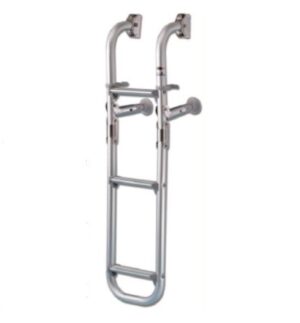 Žebřík z hliníku pro nafukovací čluny - 2+1 schůdky - Obrázek 1