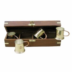 Sada měděných štamperlíků na rum - 4 ks - Obrázek 1