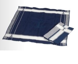 Sada lodních kuchyňských utěrek s námořním motivem (kotva) - Obrázek 1